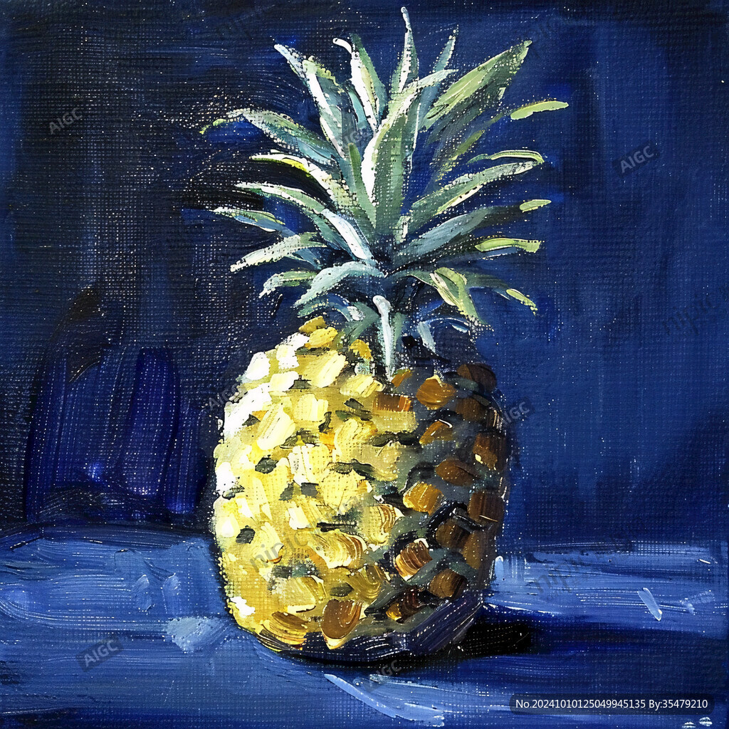 菠萝装饰画