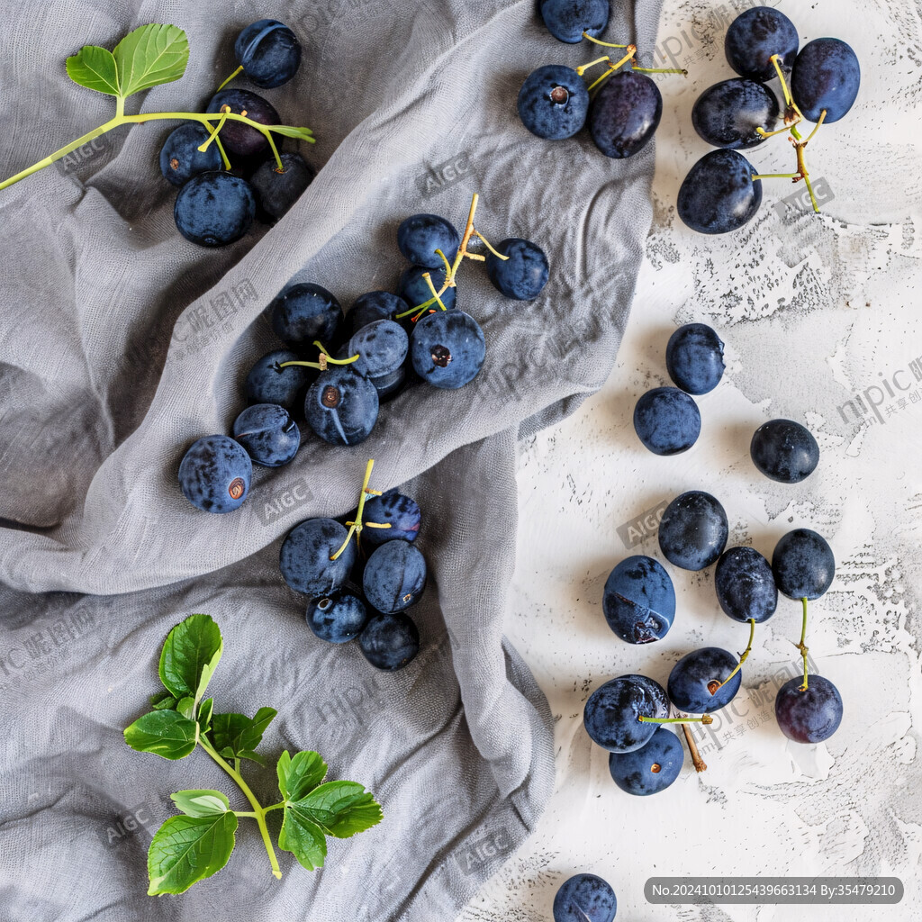 装饰画蓝莓