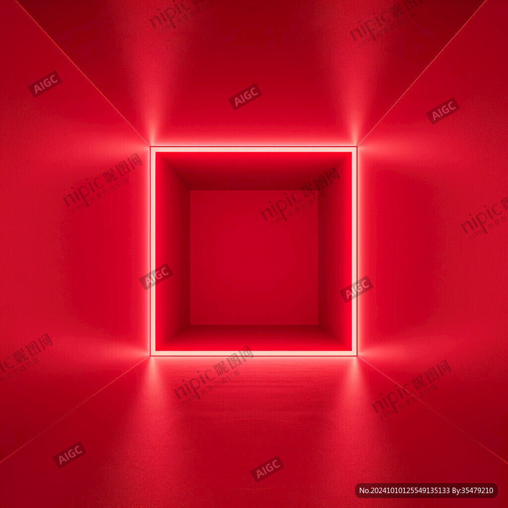 红色科技空间感