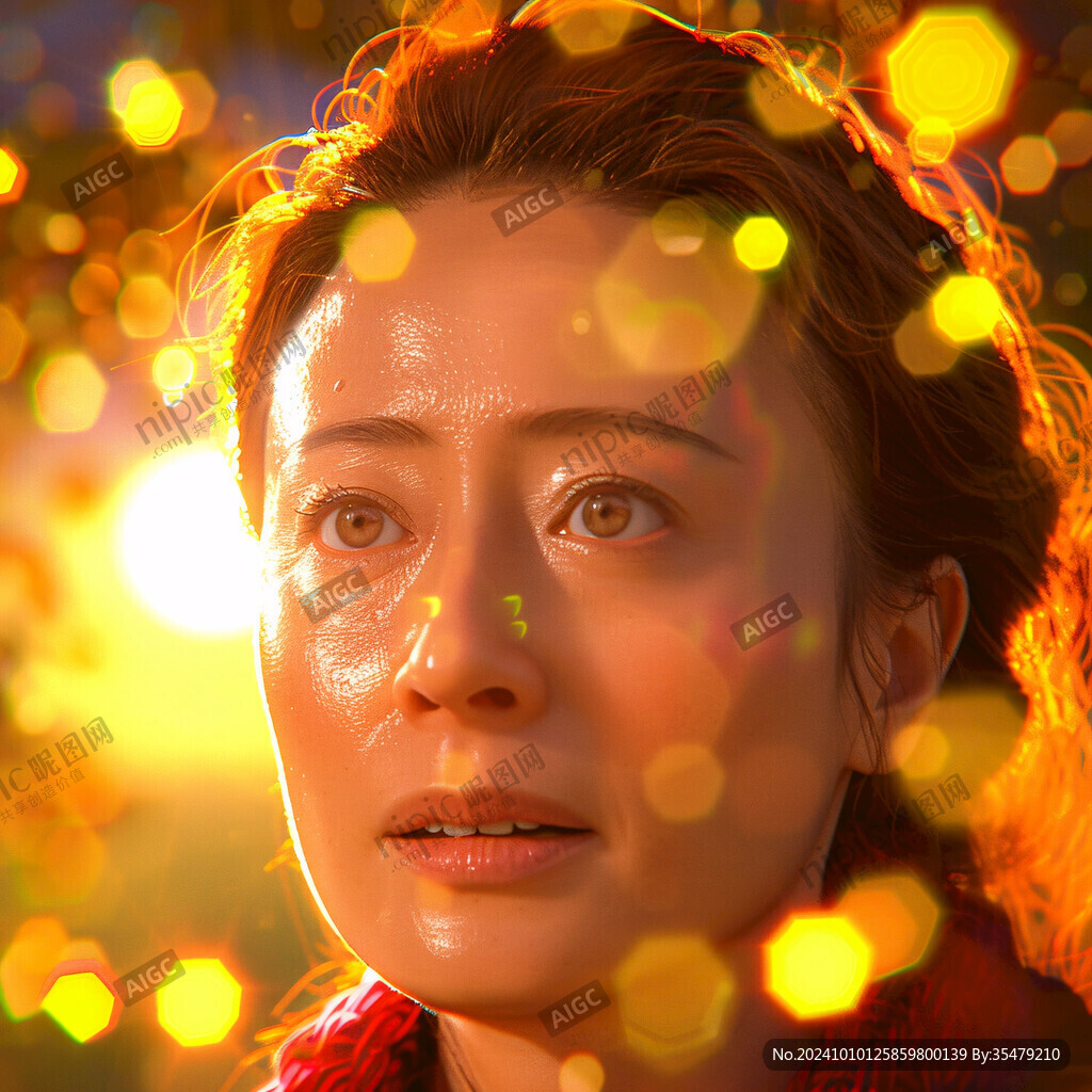 女性人物光效素材