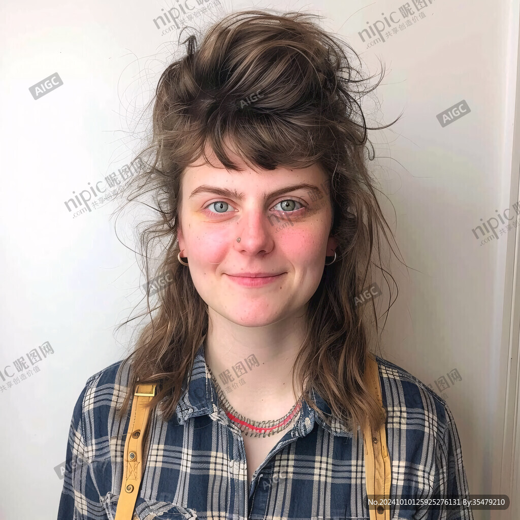 双揪揪头发女孩