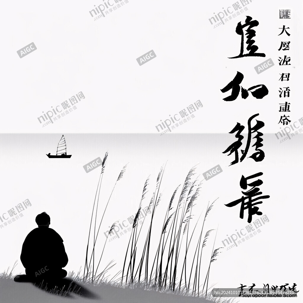 远大抱负毛笔字