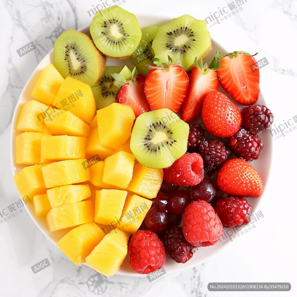 水果组合西瓜果盘