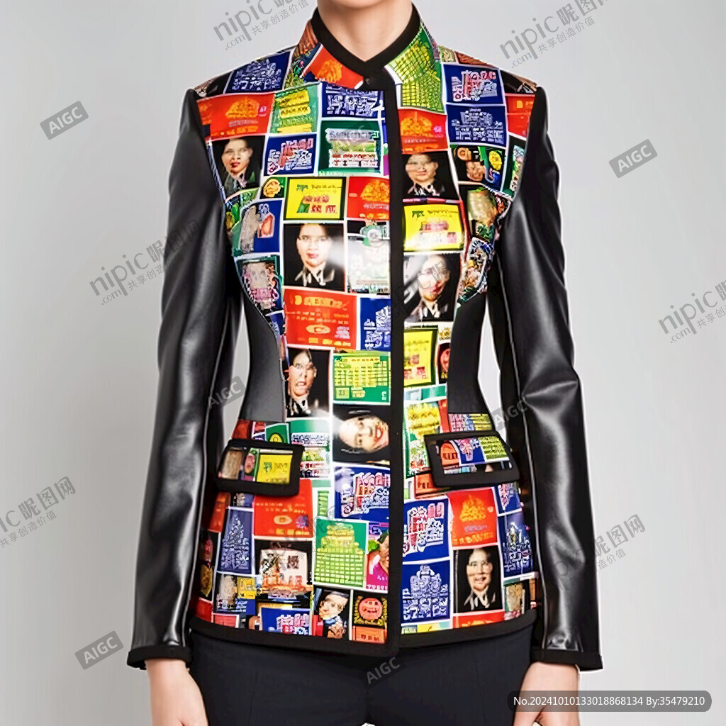 时尚服装杂志海报人物