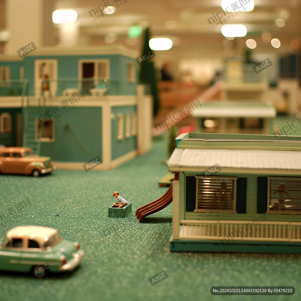 儿童玩具缩微场景