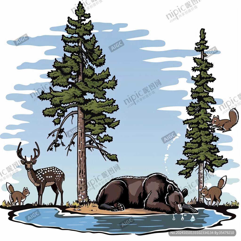 麋鹿与野生动物