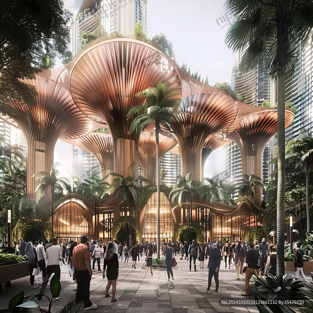 新加坡市悬浮岛设计