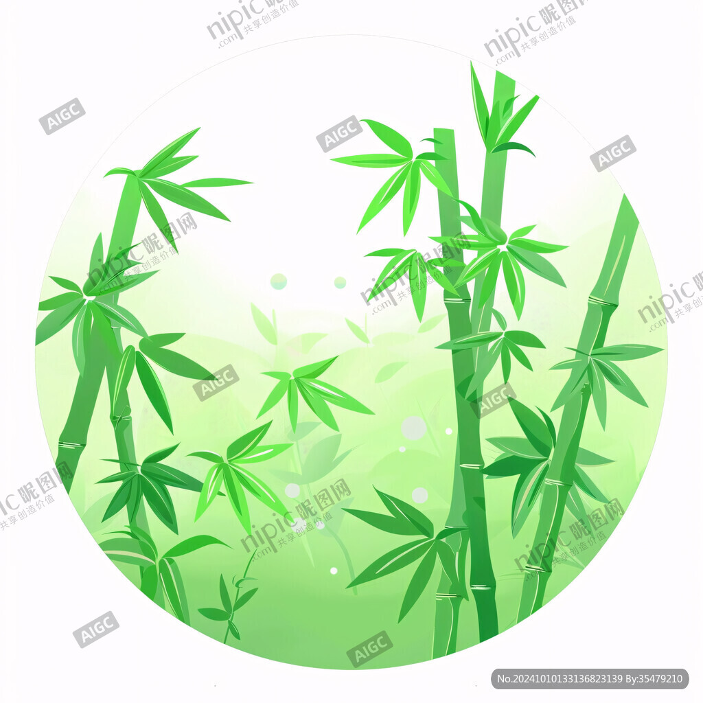 中国风绿色翠竹