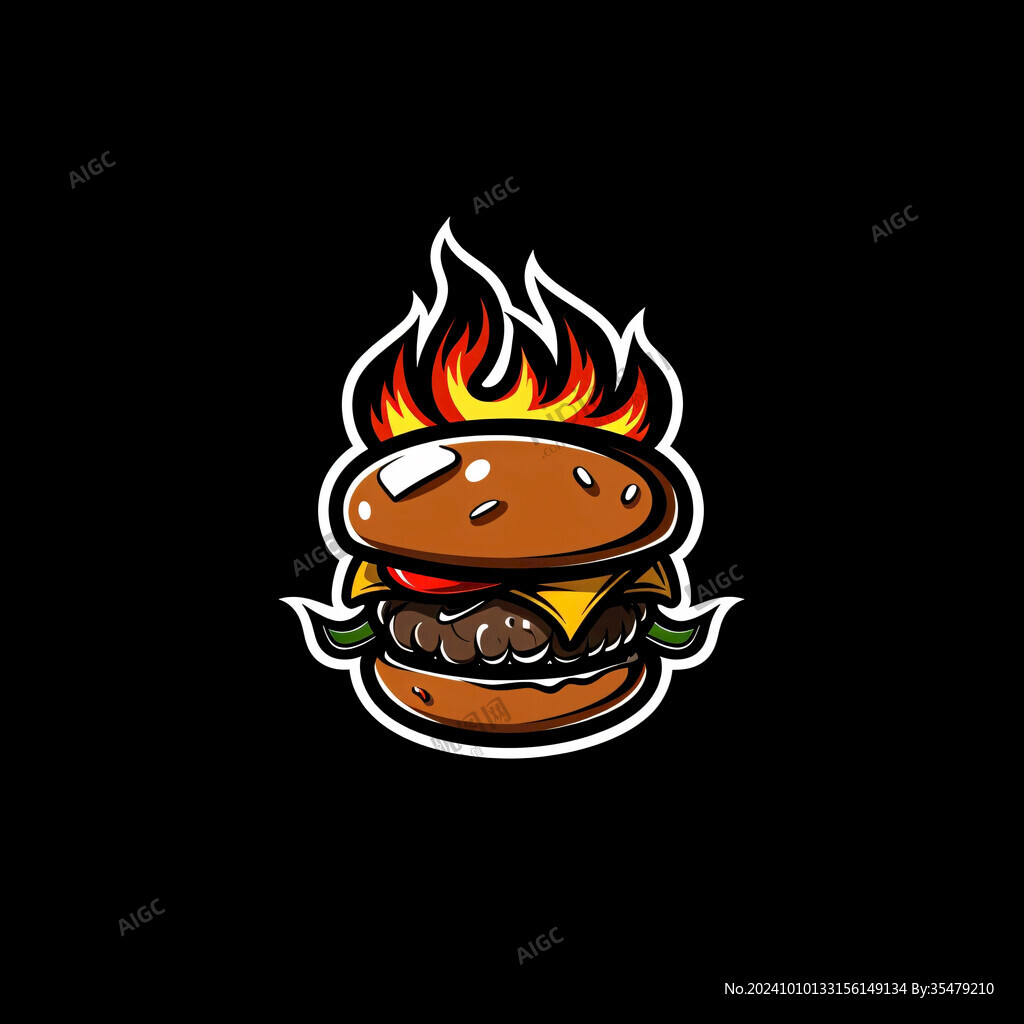 烧烤热狗汉堡logo