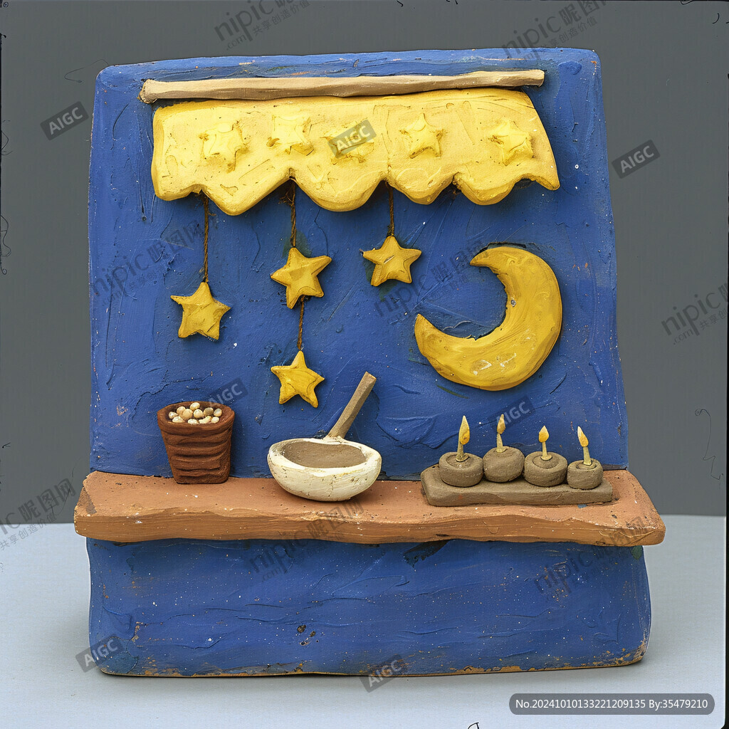 梦幻夜晚立体画