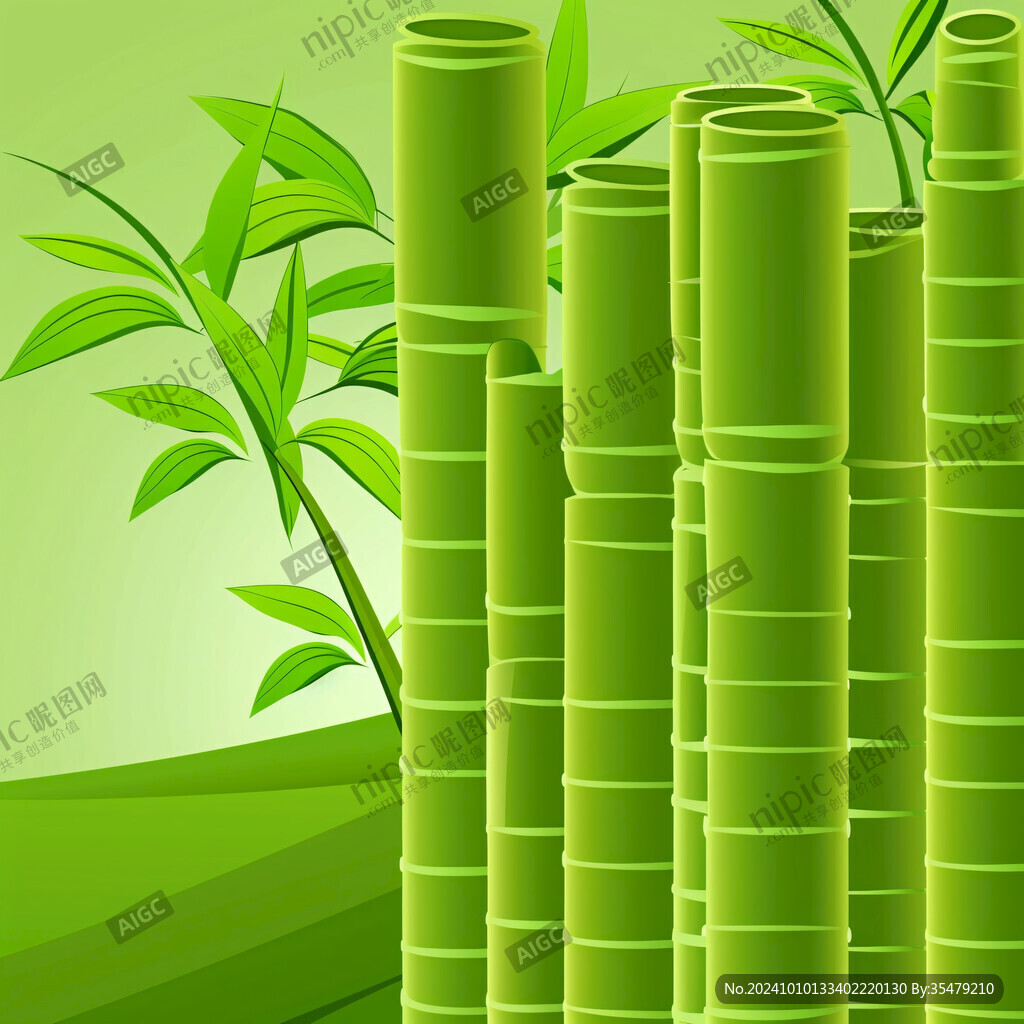 3d竹子