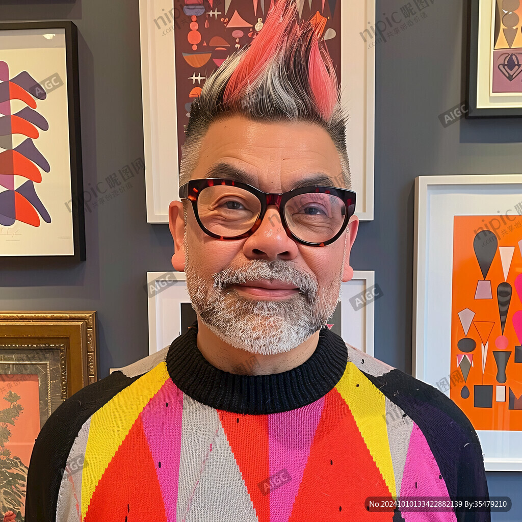 卡通酷潮大叔头像