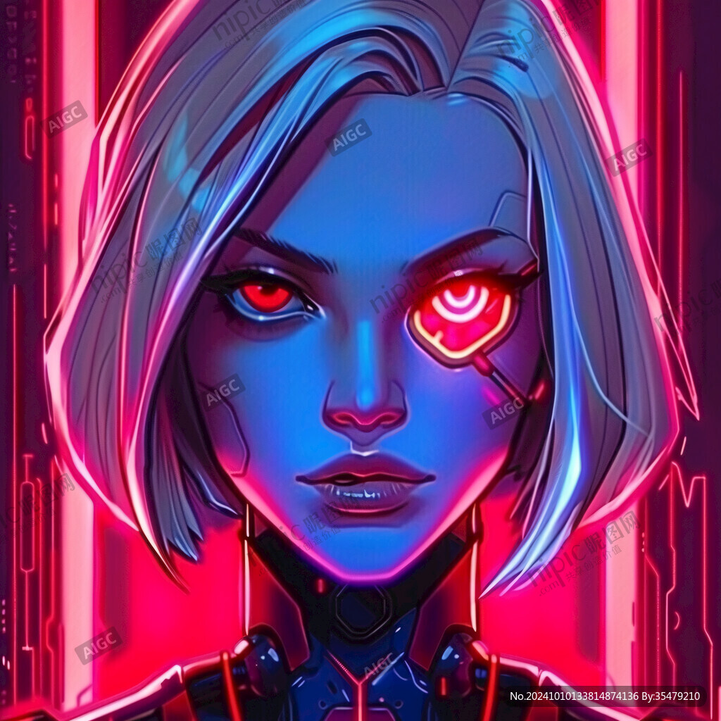 赛博朋克装饰画