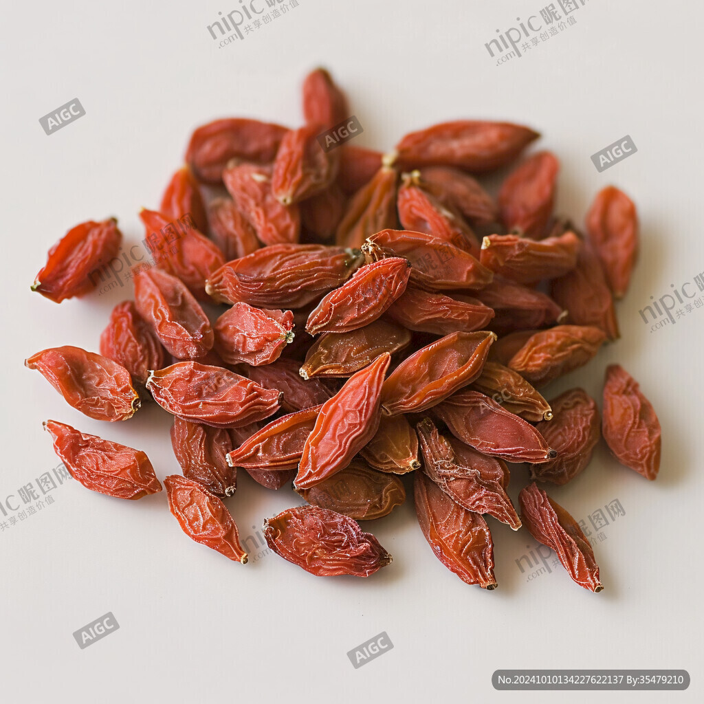 枸杞白底图片