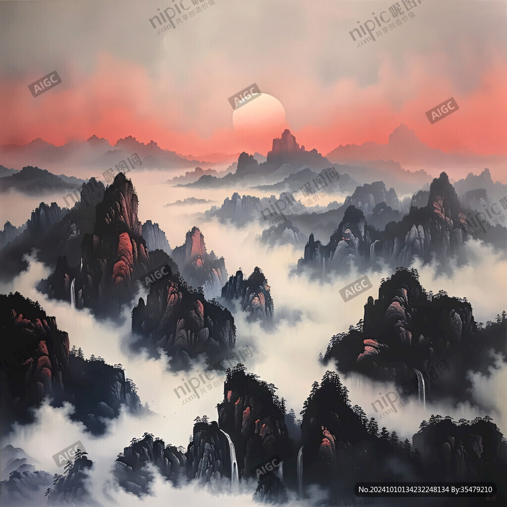 九华山酒店装饰画