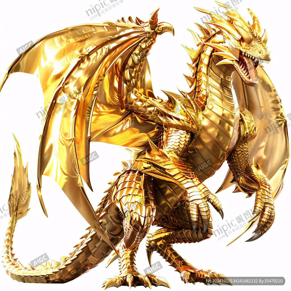 金色龙素材