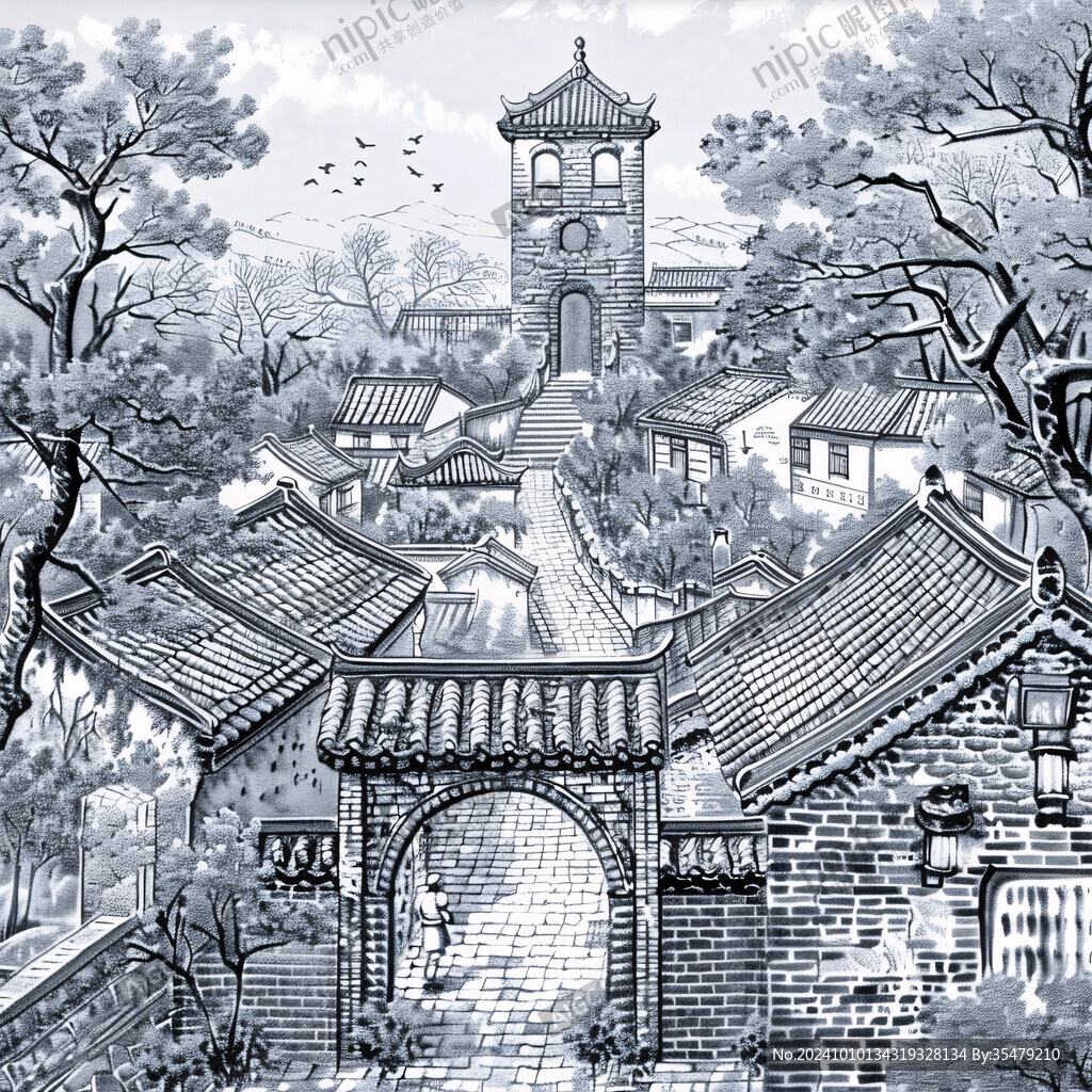 古北水镇装饰画