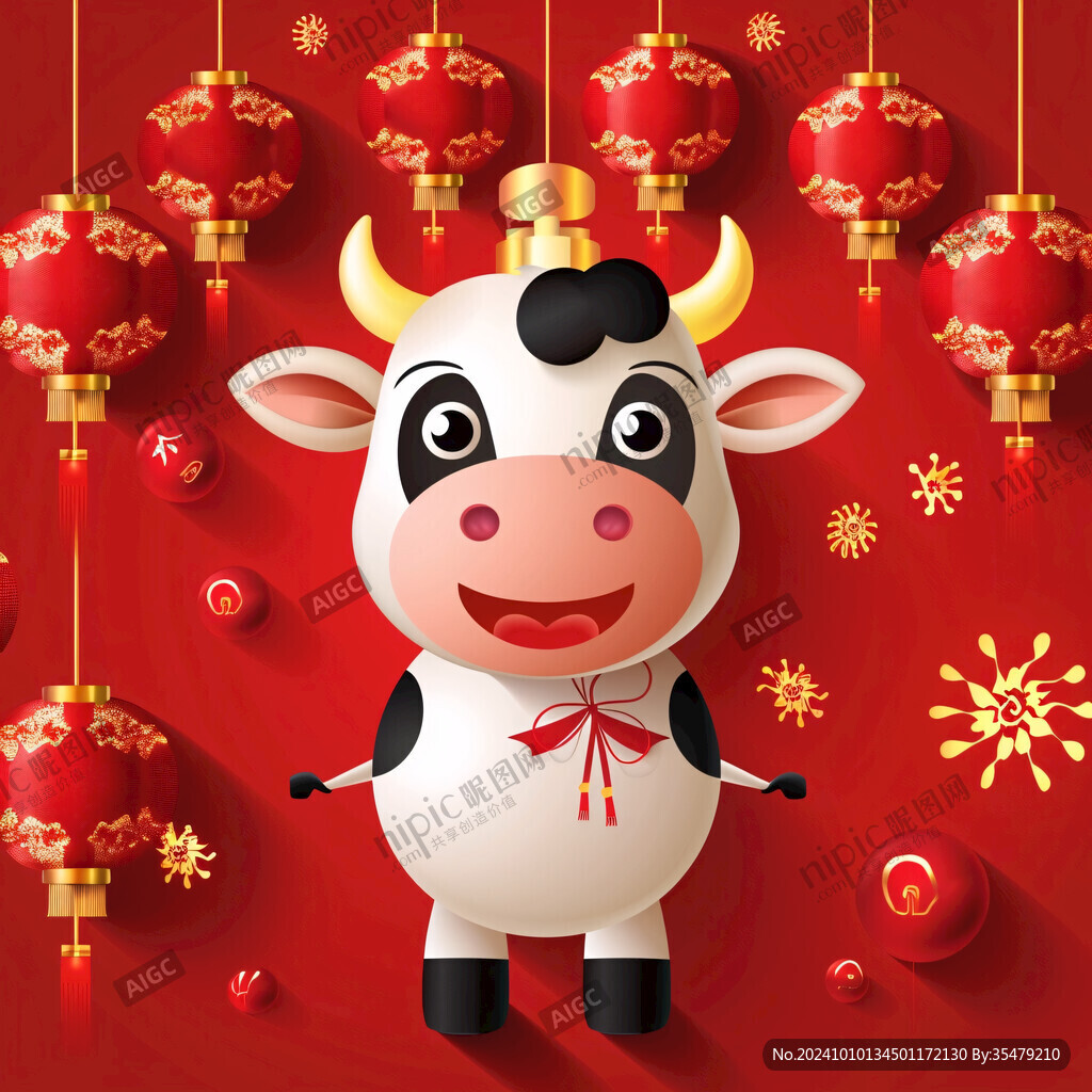 喜迎春节主题牛