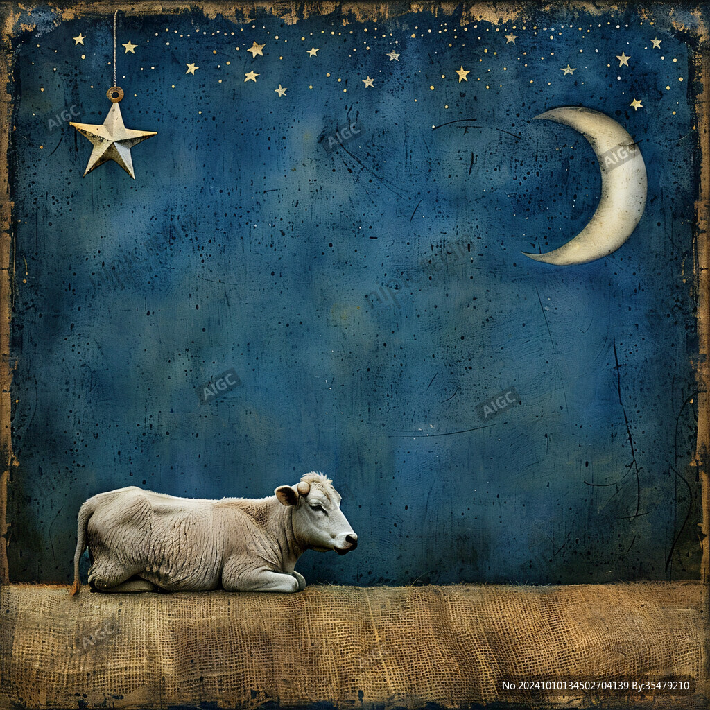 梦幻夜晚立体画