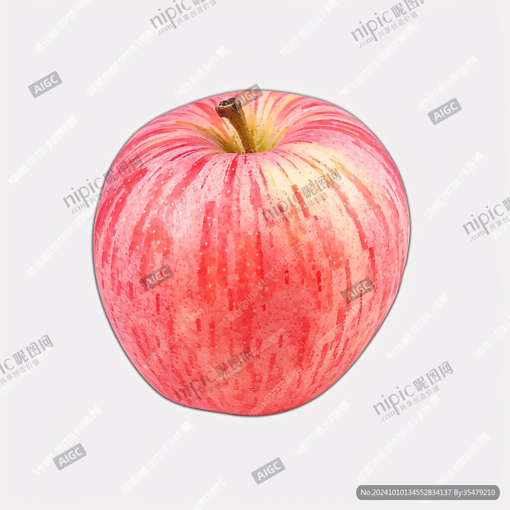 红富士苹果插画