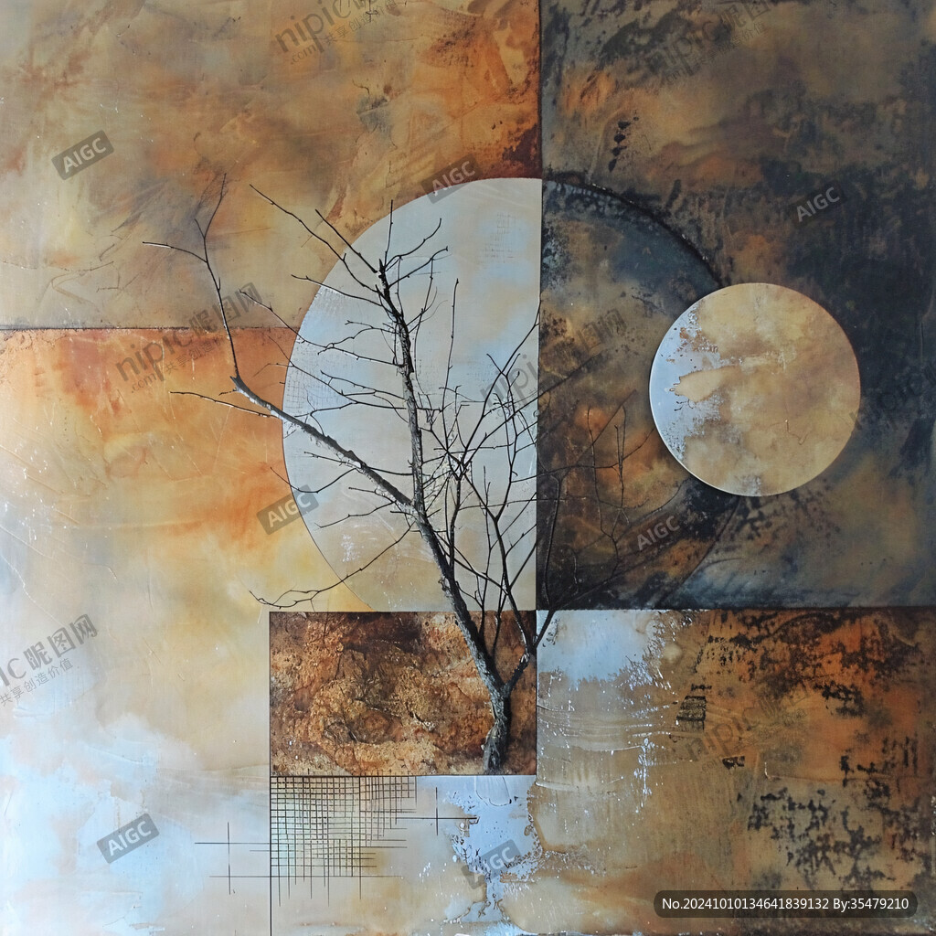 新中禅意岩彩画