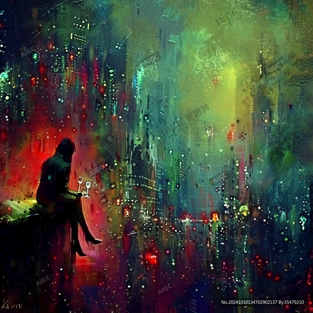 虚浮的世界绘画