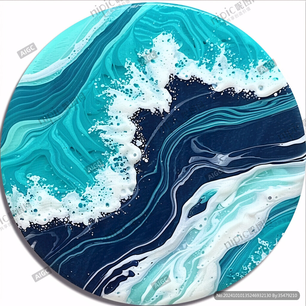 圆形海浪圆形线条