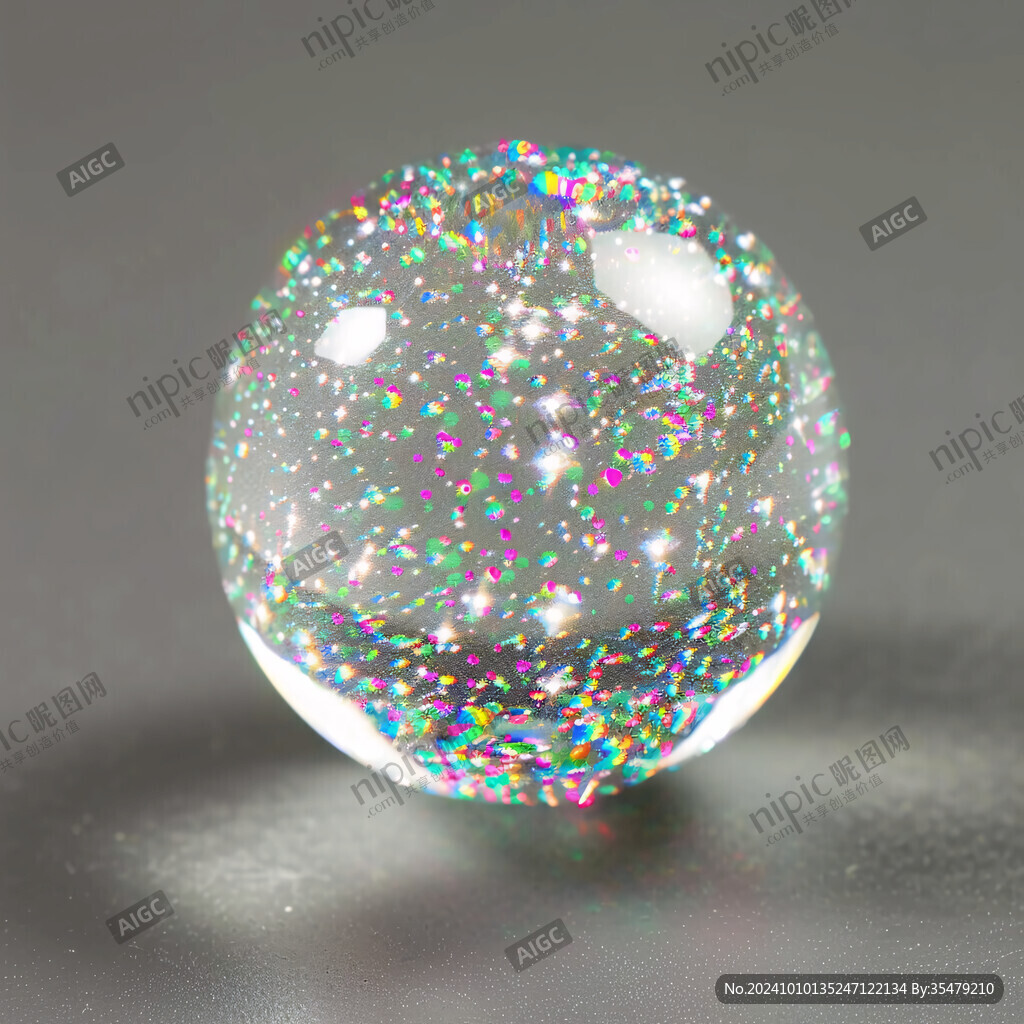 气泡水晶球