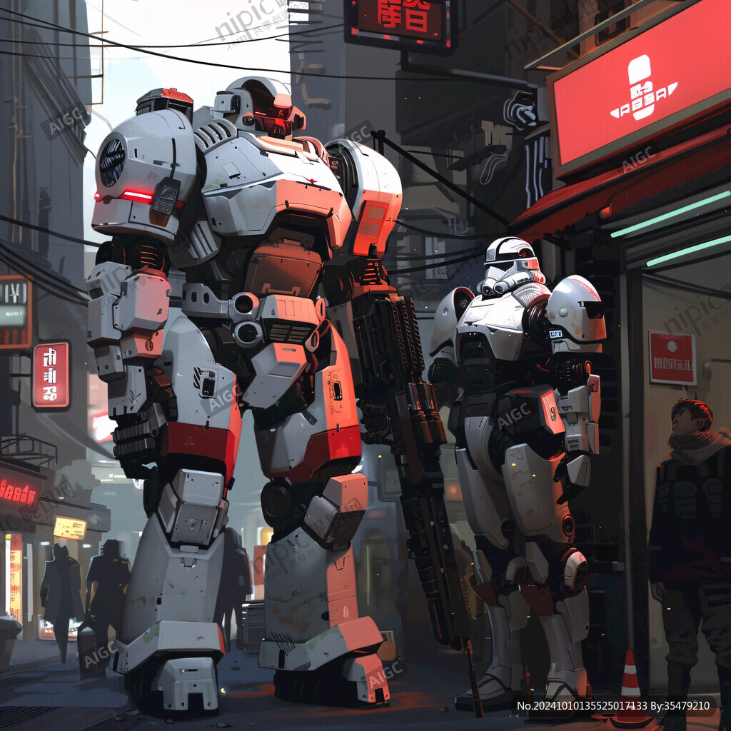 机甲风卡通人物