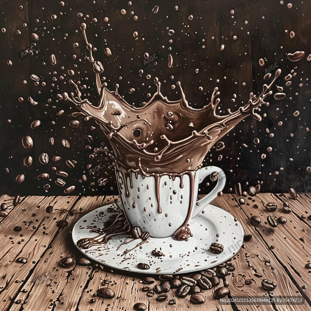 经典咖啡画