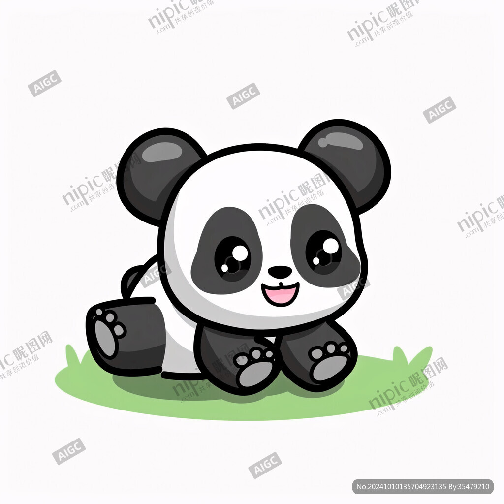 熊猫宝宝插画
