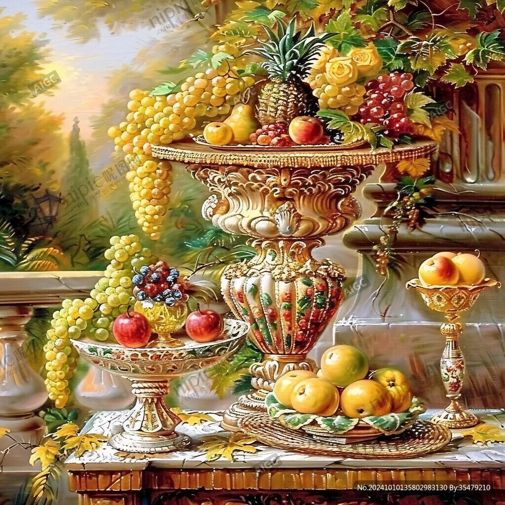 欧式水果油画