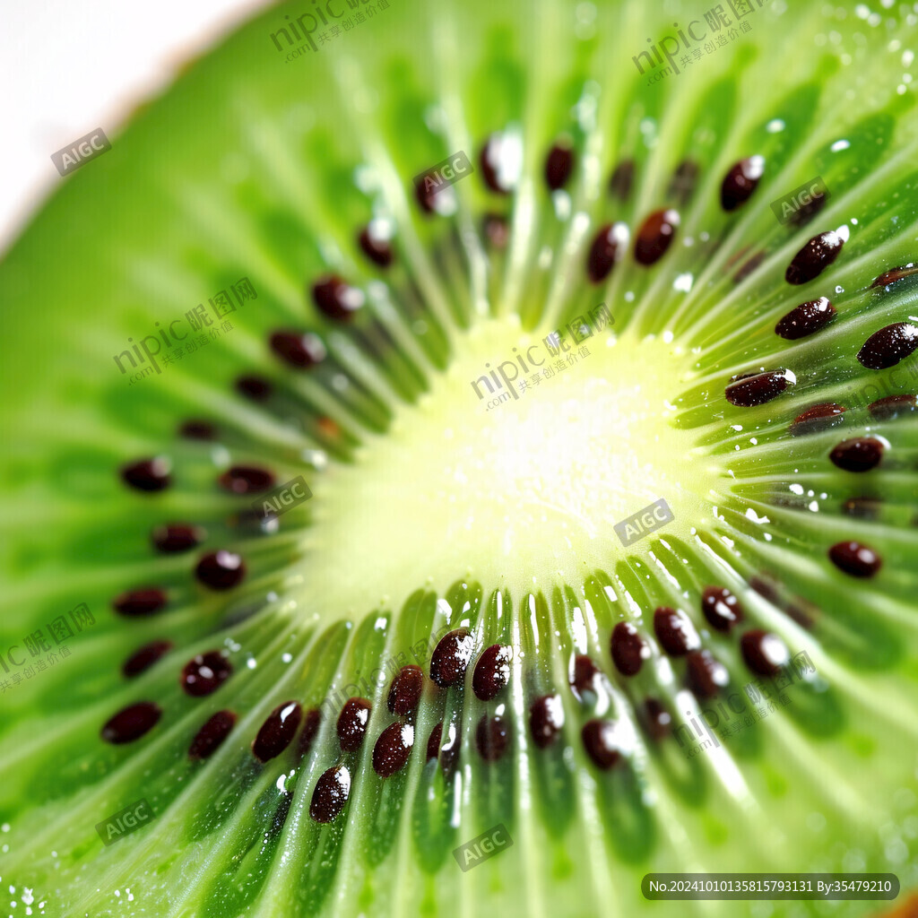 奇异果果肉细节实拍