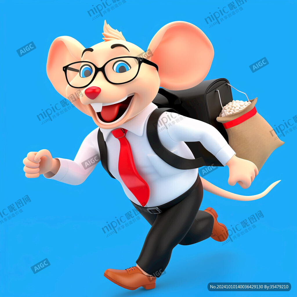 西装革履的鼠