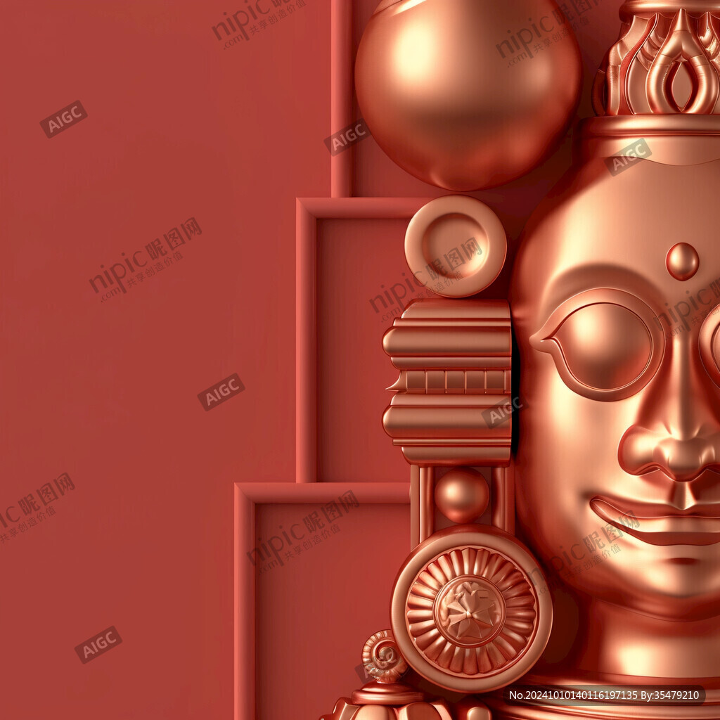 红金系质感海报