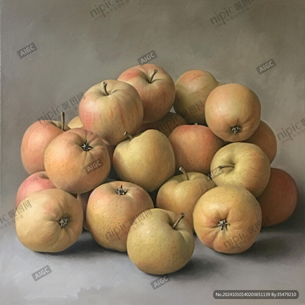 漂亮的水果油画