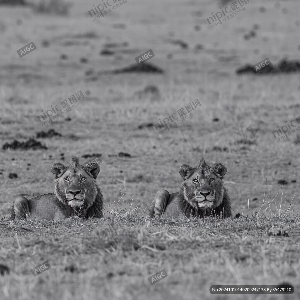 犀牛豺狗草原动物