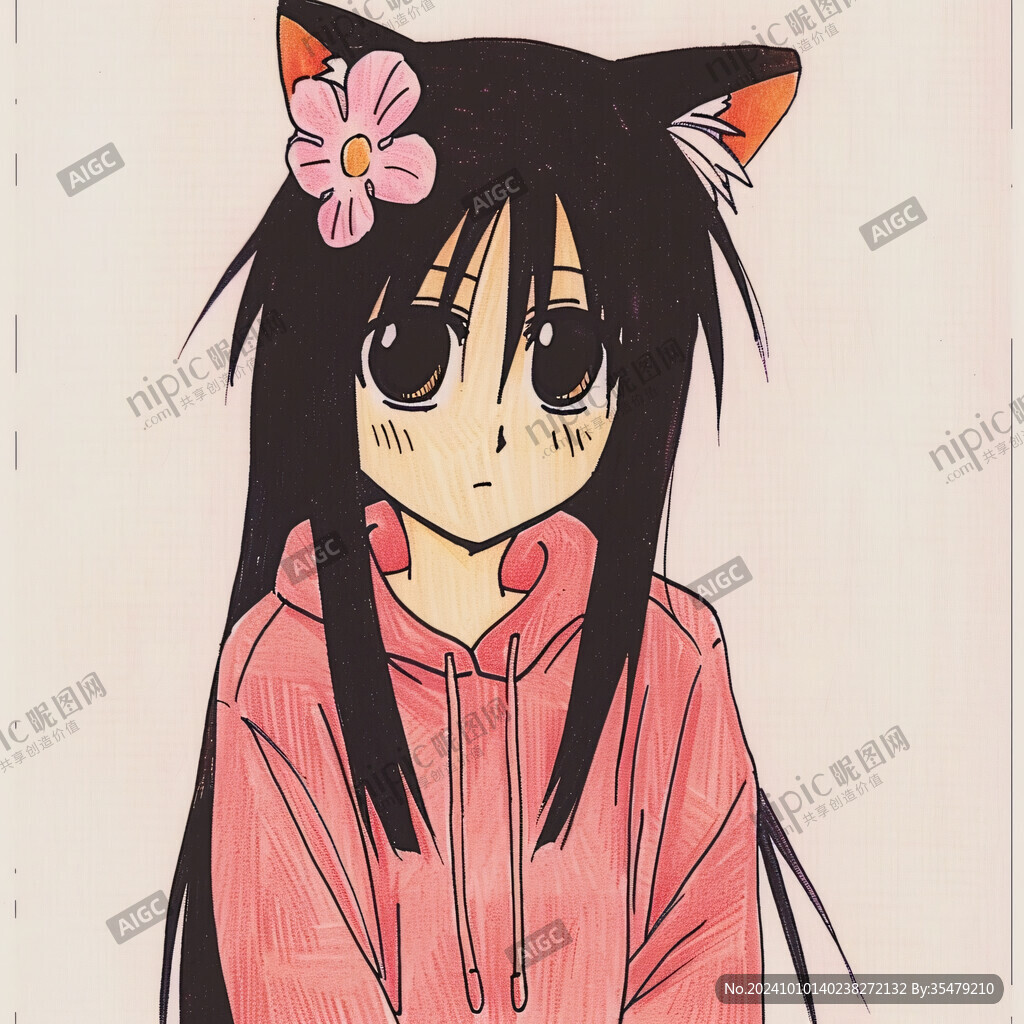 动漫女孩卡通形象