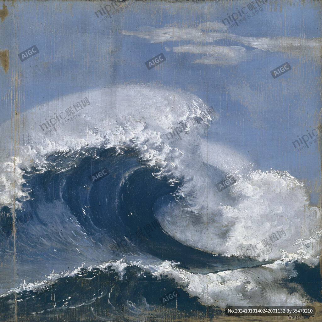 海浪美术绘画