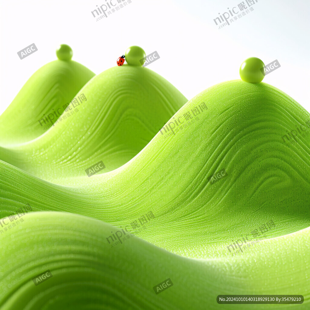 3d波浪线弧线弧形山