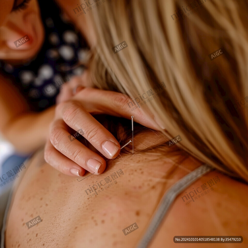 针灸人物针灸场景