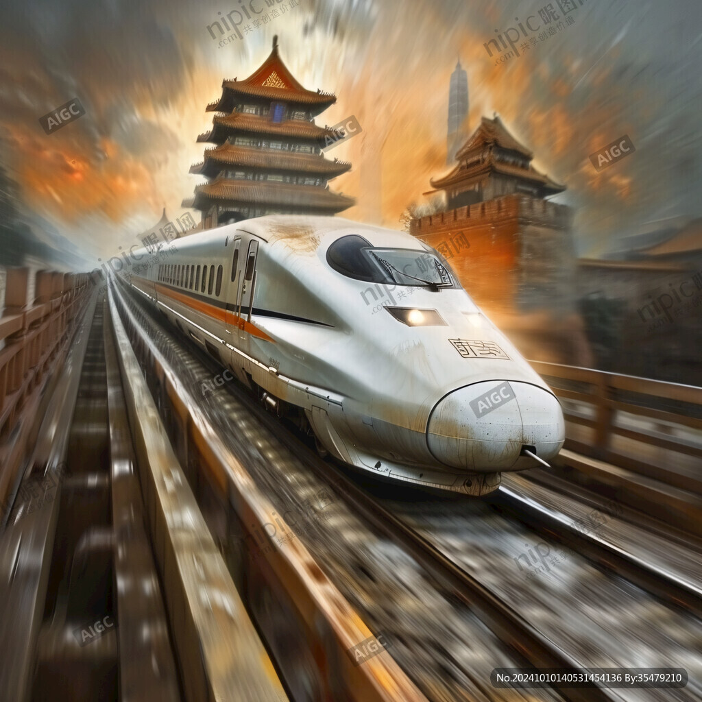 高铁海报轻轨海报动车