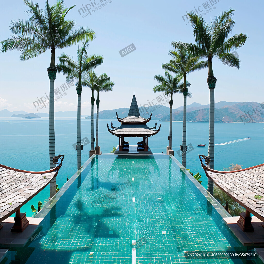 泳池树五星级游泳池