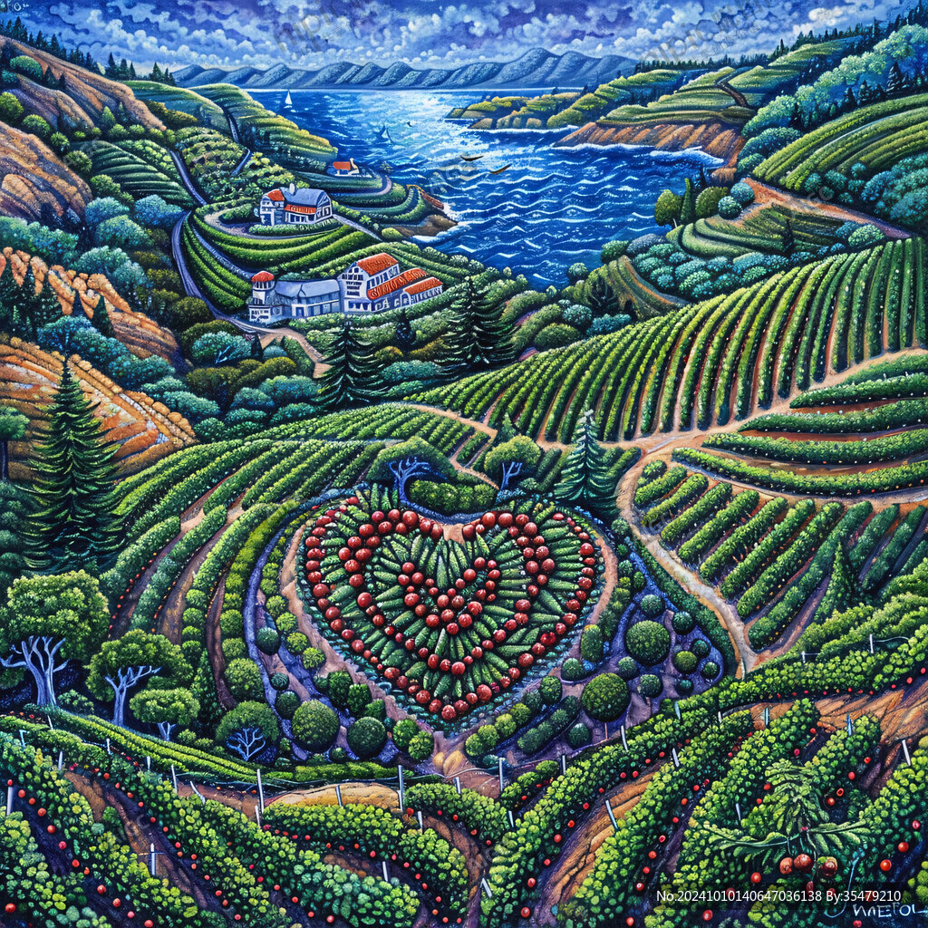 茶园装饰画