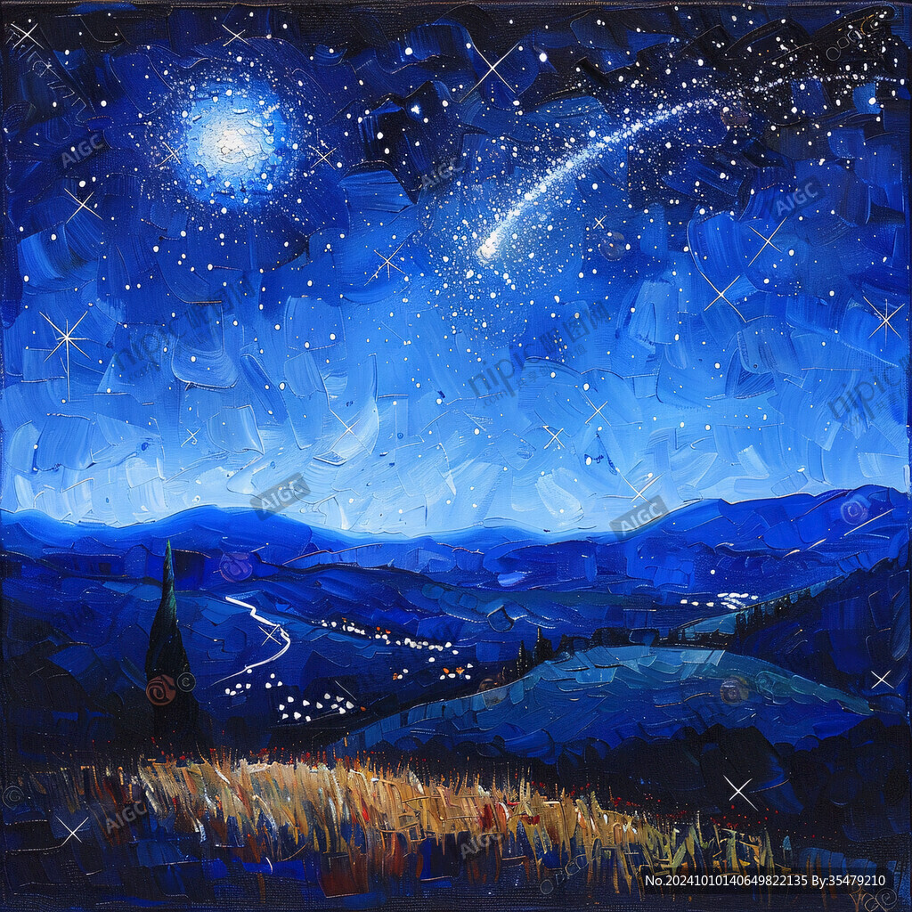 装饰画浪漫星空