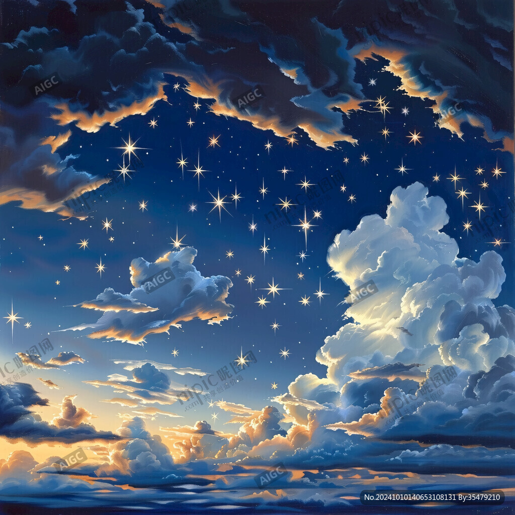 夜空天空装饰画