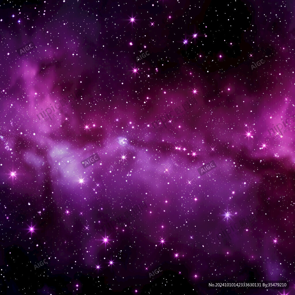 星空图片紫色星空
