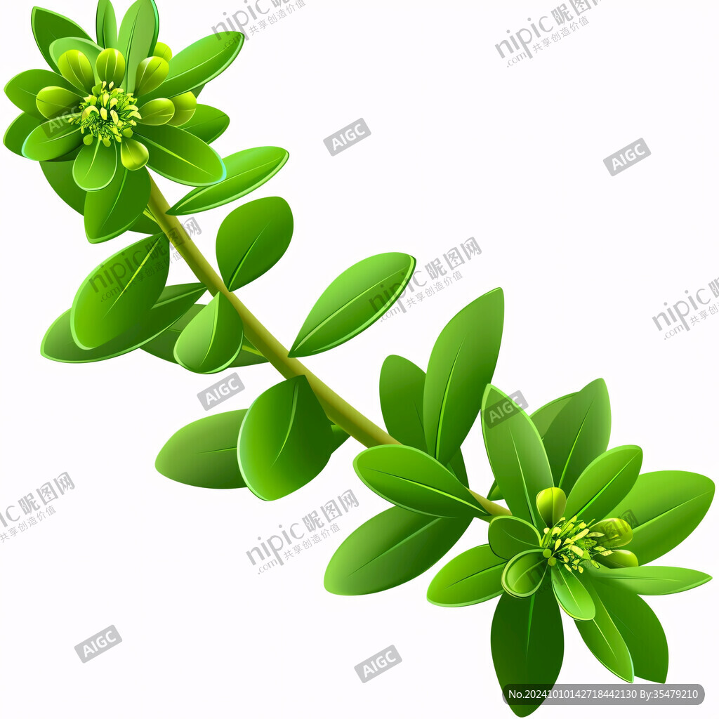 枣花手绘枣花插画