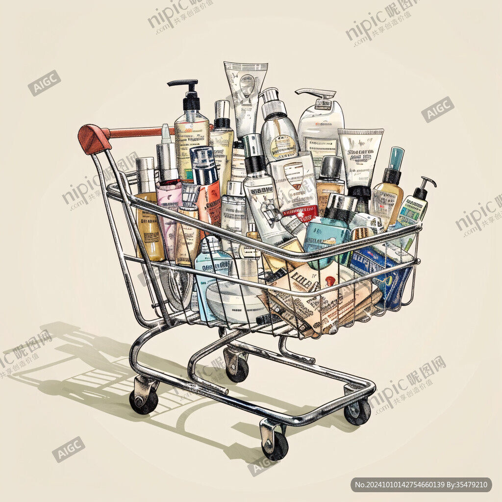 高端化妆品插画