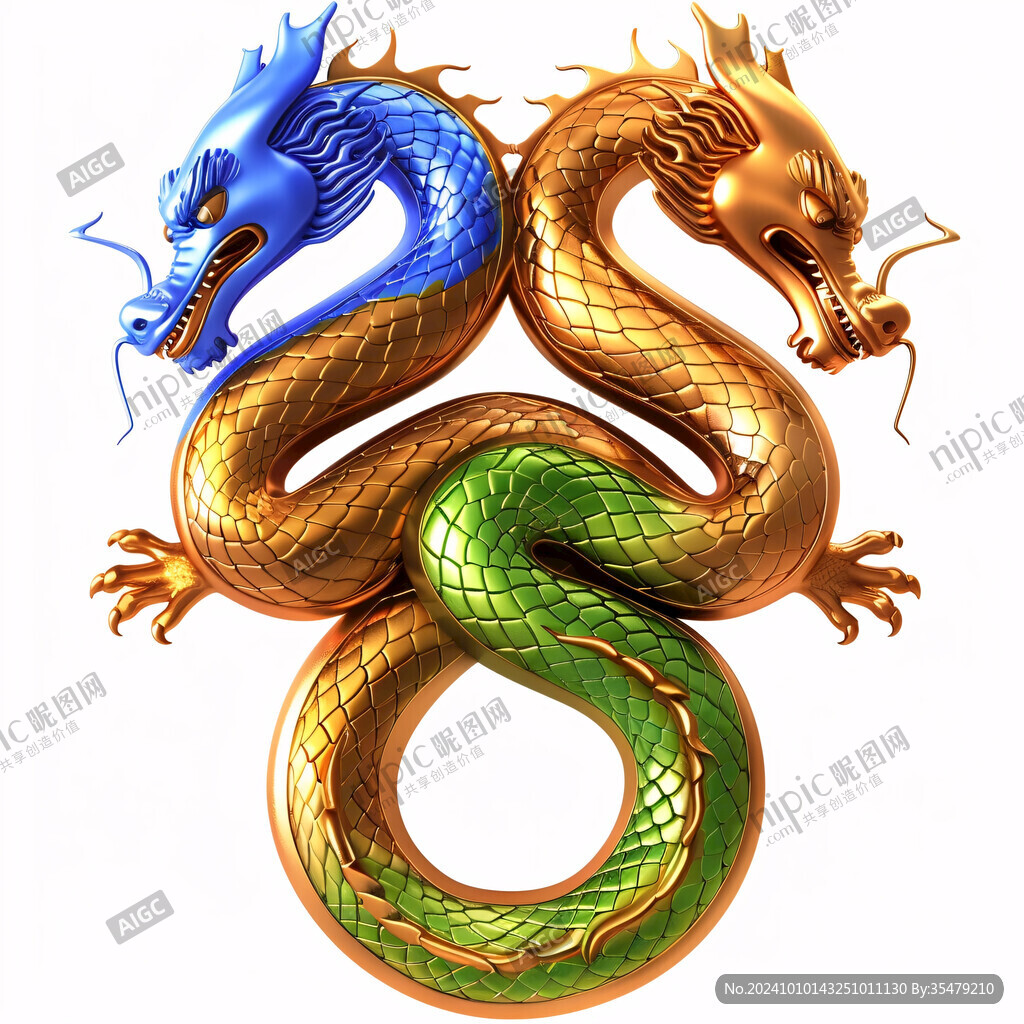 高清双龙图片